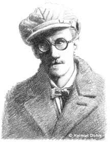 James Joyce &copy; Copyright by Helmut Dohle 2008