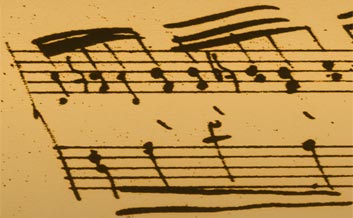 Partitur von Franz Liszt